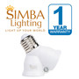 Simba Lighting® E26 Light Bulb Socket Adapter Splitter to 2 Heads White, Medium Screw Base, 4-Pack