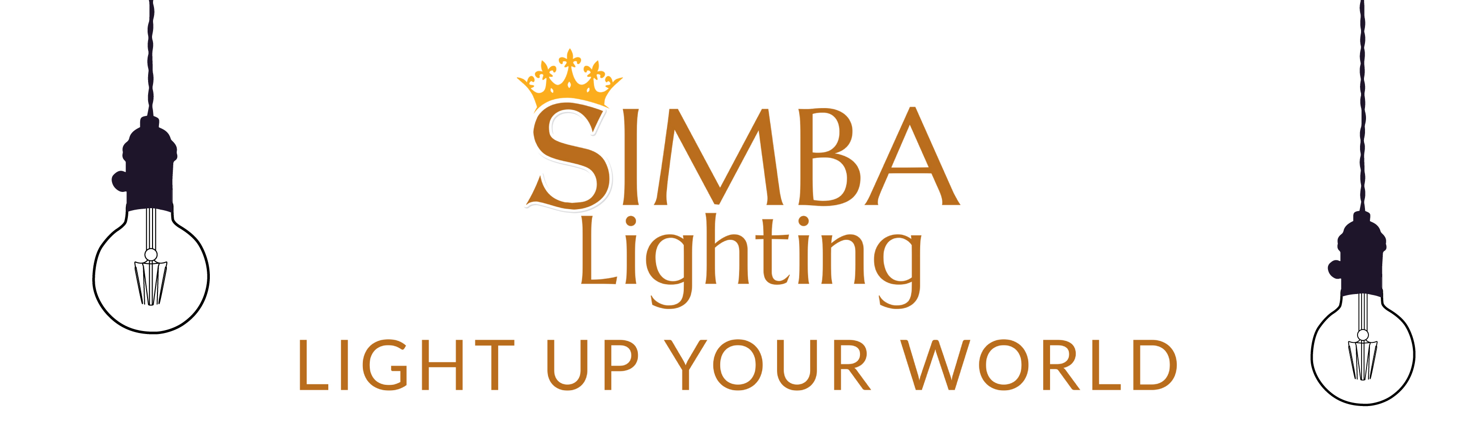 Simba Lighting Logo and Slogan Banner