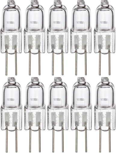 Simba Lighting Halogen Light Bulb G9 T4 60W JCD Bi-Pin 120V, Dimmable,  2700K Warm White, 10-Pack