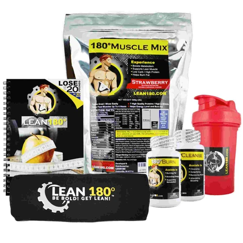 The Lean 180 "30 Day Weight Loss Challenge" will keep you on track to reach your goal: weight loss.