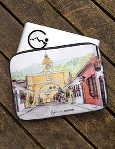 Antigua Guatemala Watercolor Art Laptop Sleeve Antigua Guatemala Watercolor Art Laptop Sleeve