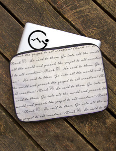 Go Into All The World Bible Verse Laptop Sleeve Go Into All The World Bible Verse Laptop Sleeve