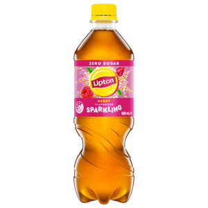 Lipton Iced Tea Sparkling Berry Zero Sugar 600mL PET Bottles 24 Pack