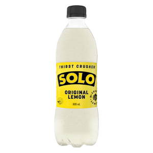 Solo Lemon 600mL PET Bottles 24 Pack