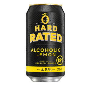 Hard Rated Alcoholic Lemon 4.5% 375mL Cans 30 Pack