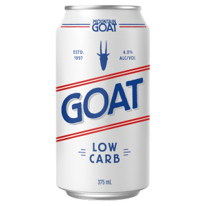 Mountain Goat Low Carb 4.0% 375mL Cans 24 Pack