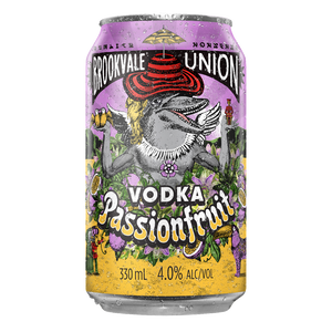 Brookvale Union Vodka Passionfruit 330mL Cans 24 Pack