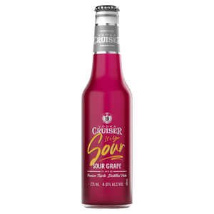 Vodka Cruiser Sour Grape 275mL Bottles 24 Pack