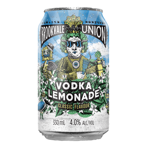 Brookvale Union Vodka Lemonade 330mL Cans 24 Pack
