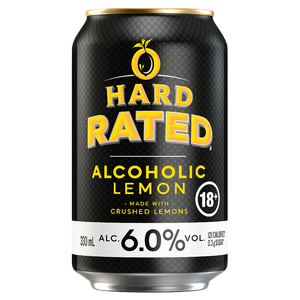 Hard Rated Lemon 6.0% 330mL Cans 24 Pack