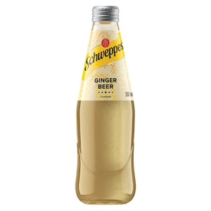 Schweppes Ginger Beer 300mL Bottles 24 Pack