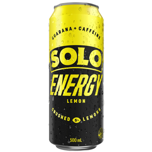 SOLO Energy Lemon 500ml Cans 24 Pack