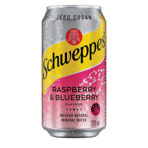 Schweppes Infused Blood Orange & Mango Mineral Water 375mL Cans 10 Pack