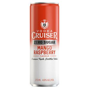 Vodka Cruiser Free Mango Raspberry 275mL Cans 24 Pack (Q)