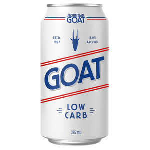 Mountain Goat Low Carb 4.0% 375mL Cans 24 Pack (Q)