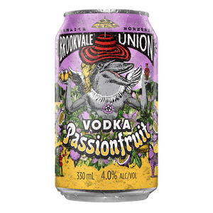 Brookvale Union Vodka Passionfruit 330mL Cans 24 Pack (Q)