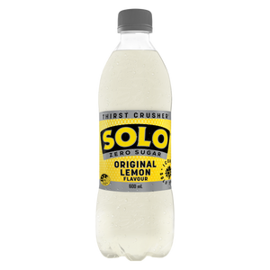 Solo Zero Sugar 600mL PET Bottles 24 Pack (Q)
