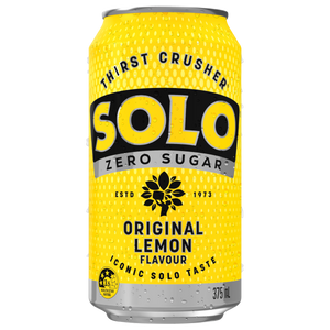 Solo Zero Sugar 375mL Cans 24 Pack (Q)