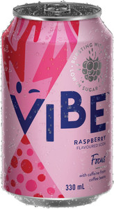 VIBE Focus Raspberry 330mL Cans 24 Pack (Q)
