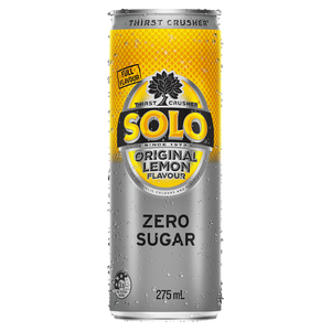Solo Zero Sugar 275mL Cans 24 Pack (Q)