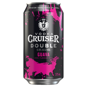 Vodka Cruiser Double Guava 6.8% 375mL Cans 24 Pack (Q)