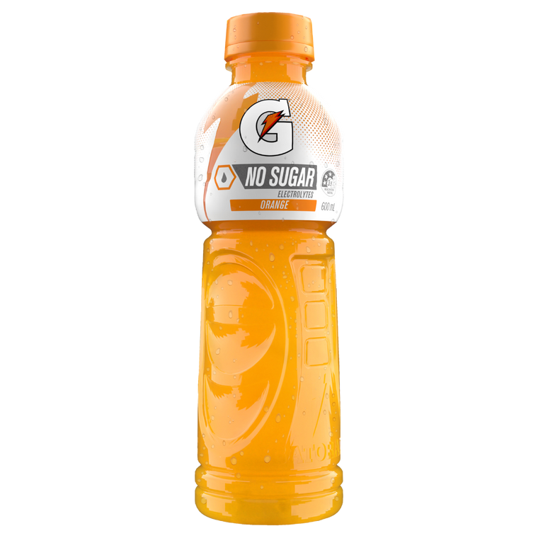 Gatorade No Sugar Orange 600mL Bottles 12 Pack