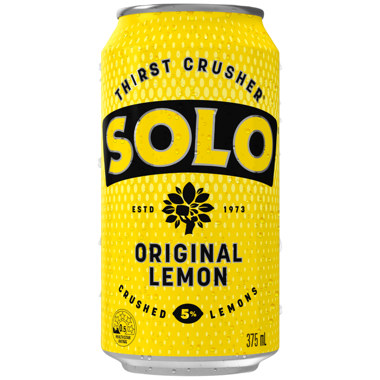 Solo Lemon 375mL Cans 30 Pack