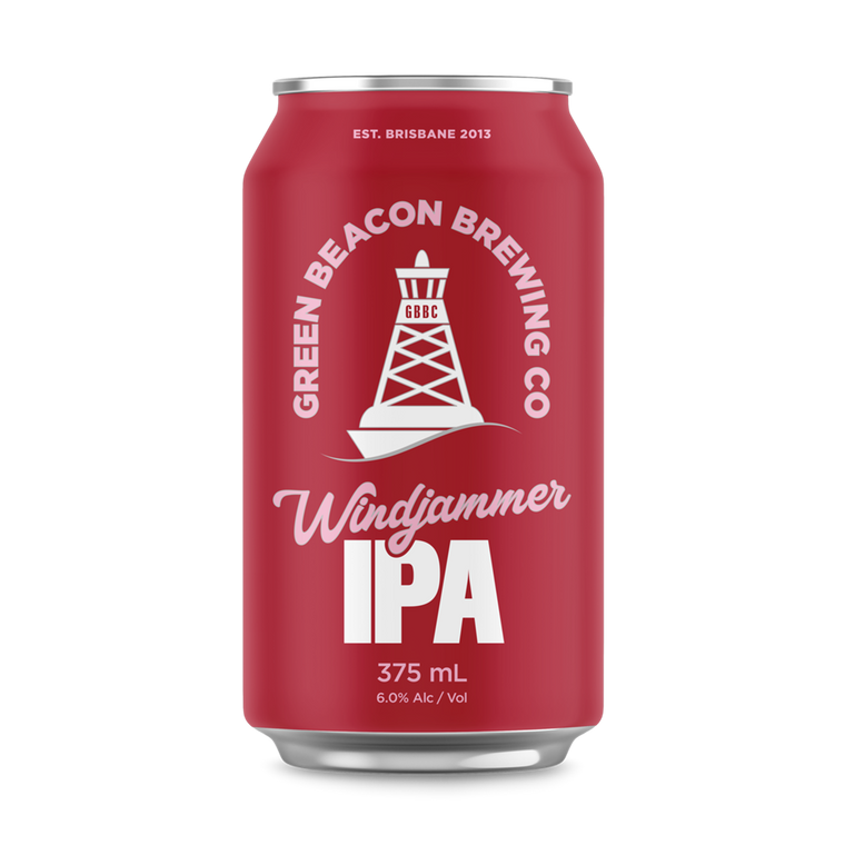 Green Beacon Windjammer IPA 375mL Cans 16 Pack