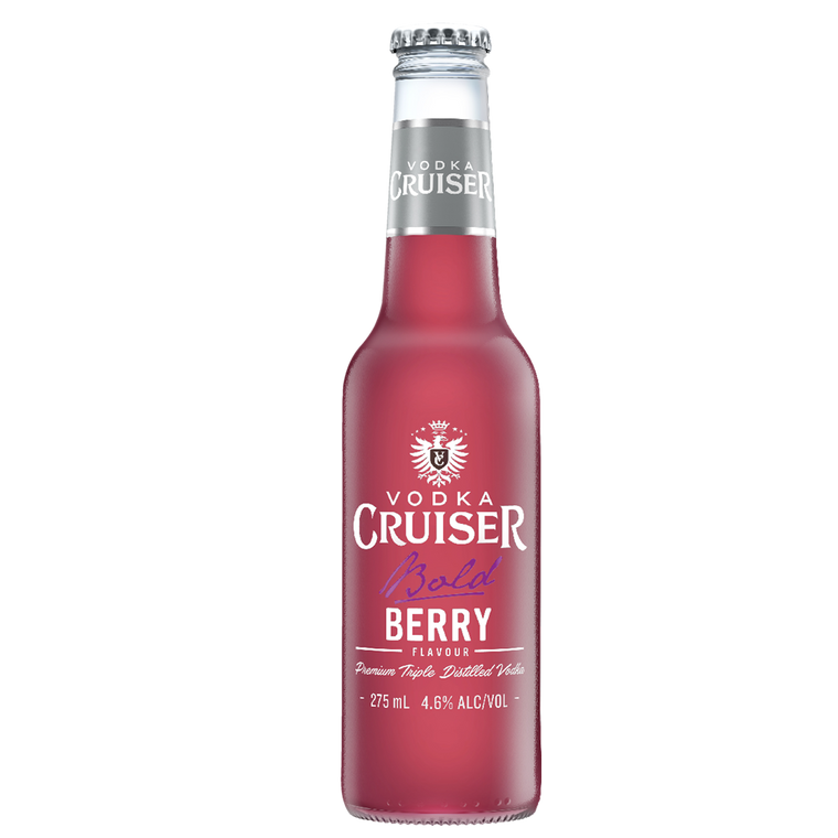 Vodka Cruiser Bold Berry 275mL Bottles 24 Pack