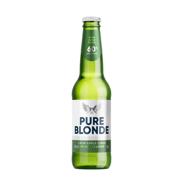 Pure Blonde Cider 330mL Bottles 24 Pack