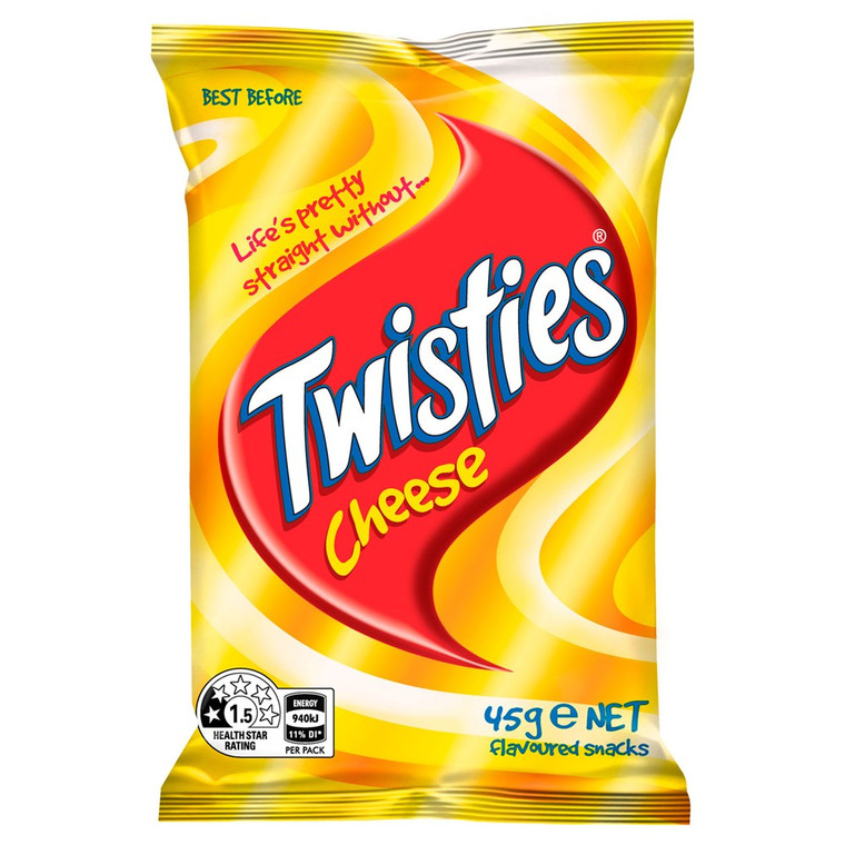 Twisties Cheese 18 x 45g Bags