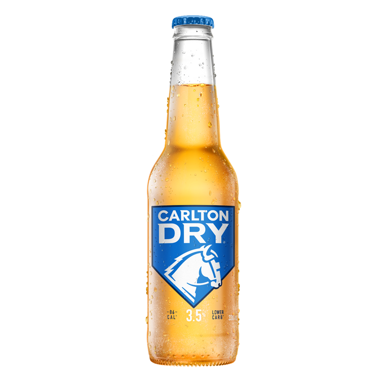 Carlton Dry Mid 3.5% 330mL Bottles 24 Pack (Q)