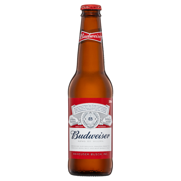 Budweiser 330mL Bottles 24 Pack (Q)