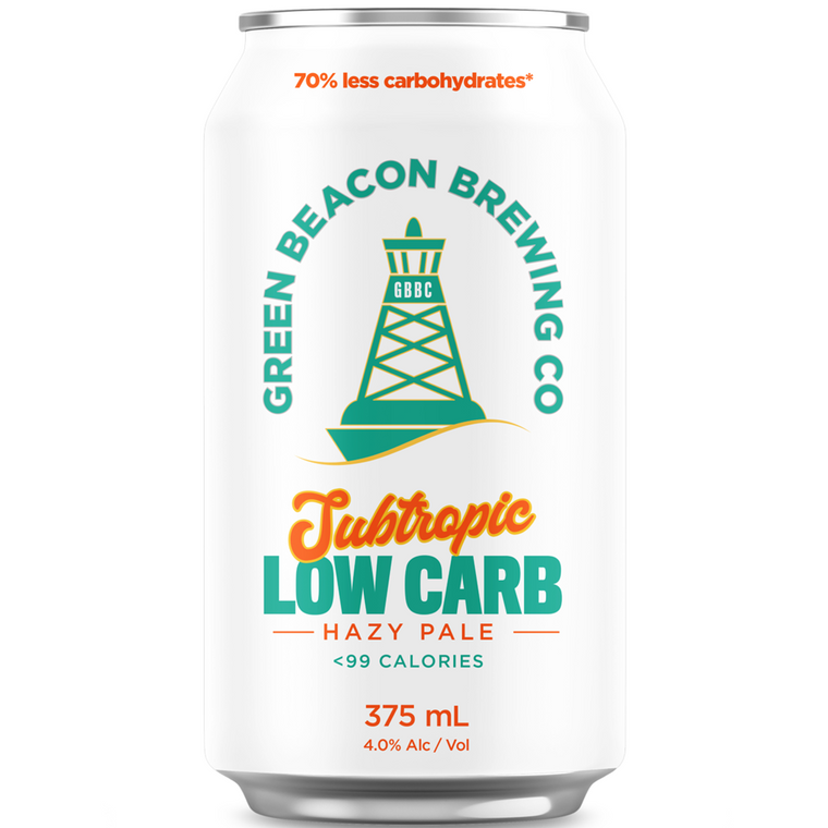 Green Beacon Subtropic Low Carb 375mL Cans 16 Pack (Q)
