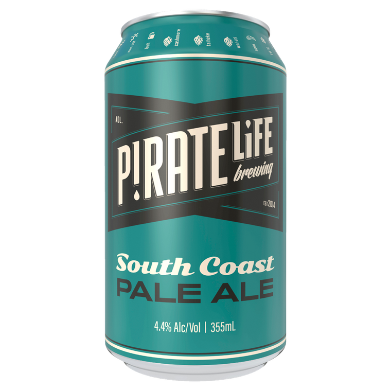 Pirate Life South Coast Pale Ale 355mL Cans 16 Pack (Q)