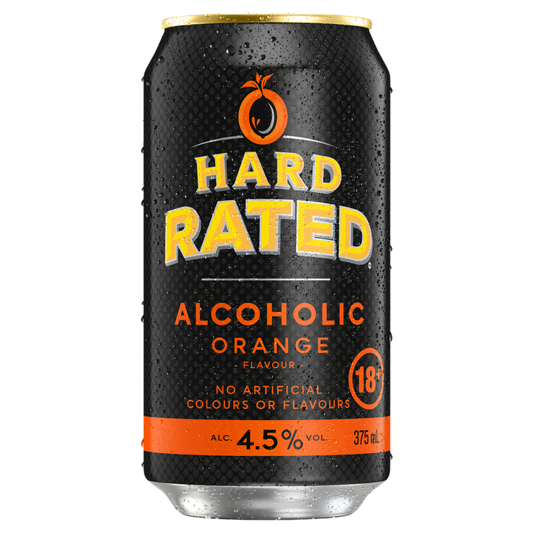 Hard Rated Orange 4.5% 375mL Cans 24 Pack  (Q)