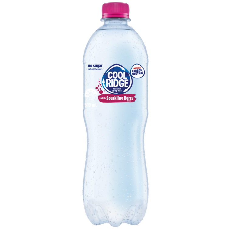 Cool Ridge Sparkling Berry 500mL Bottles 24 Pack (Q)