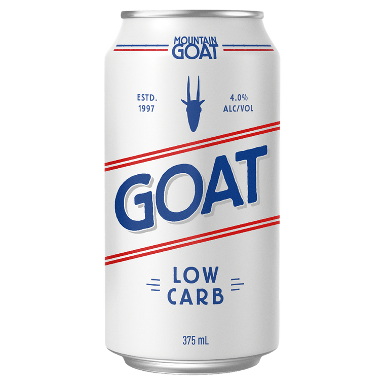 Mountain Goat Low Carb 4.0% 375mL Cans 24 Pack (Q)