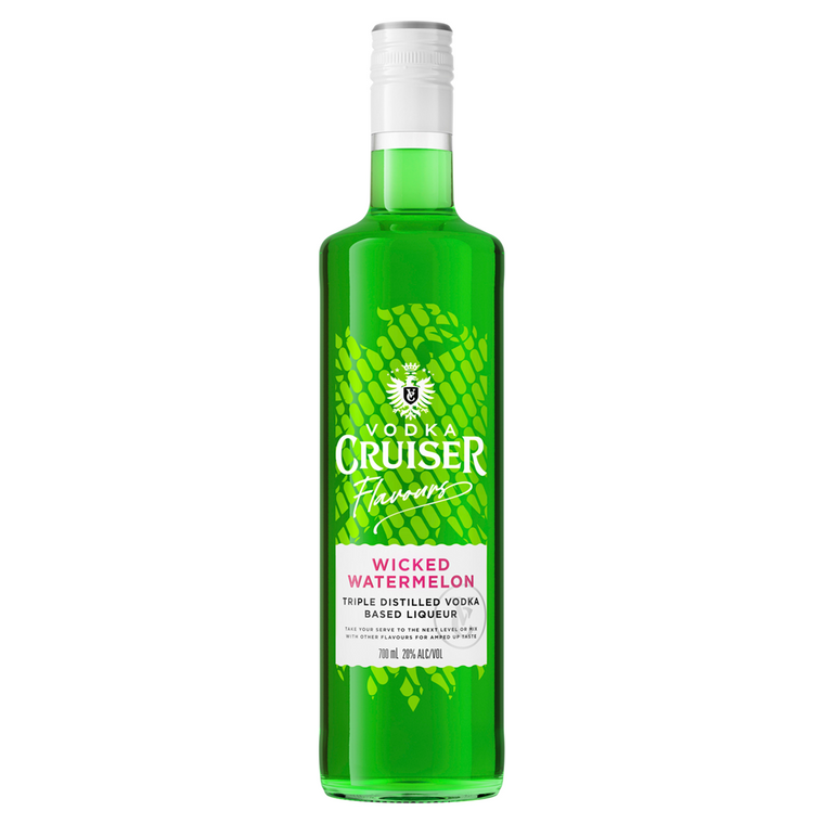 Vodka Cruiser Flavours Wicked Watermelon 20% 700mL Bottle (Q)