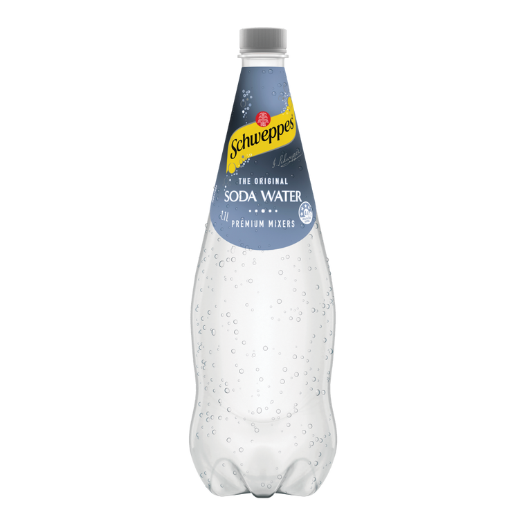 Schweppes Soda Water 1.1L Bottles 12 Pack (Q)