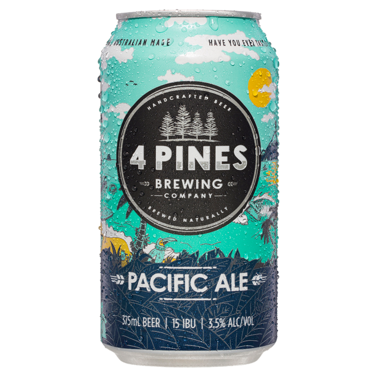 4 Pines Pacific Ale 375mL Cans 18 Pack (Q)