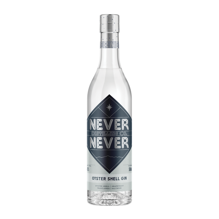 Never Never Oyster Shell Gin 42% 500mL Bottle (Q)