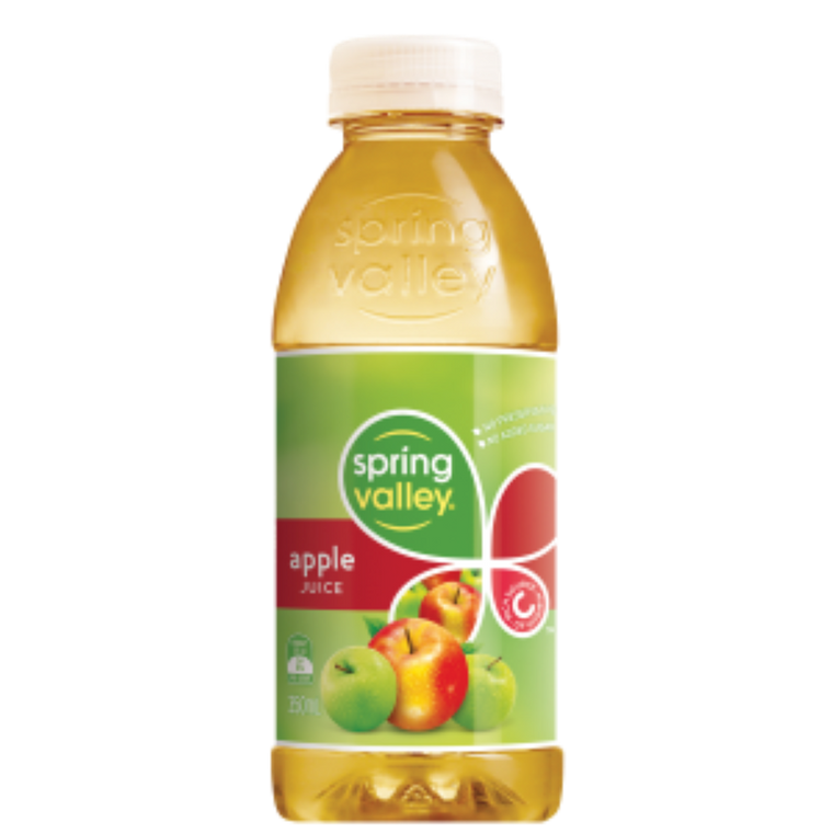 Spring Valley Apple Juice 350mL PET Bottle 18 Pack (Q)