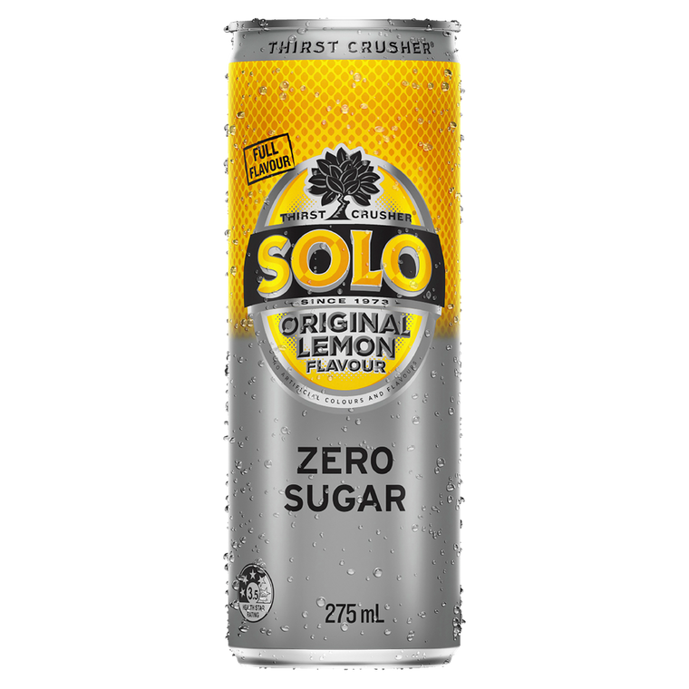 Solo Zero Sugar 275mL Cans 24 Pack (Q)