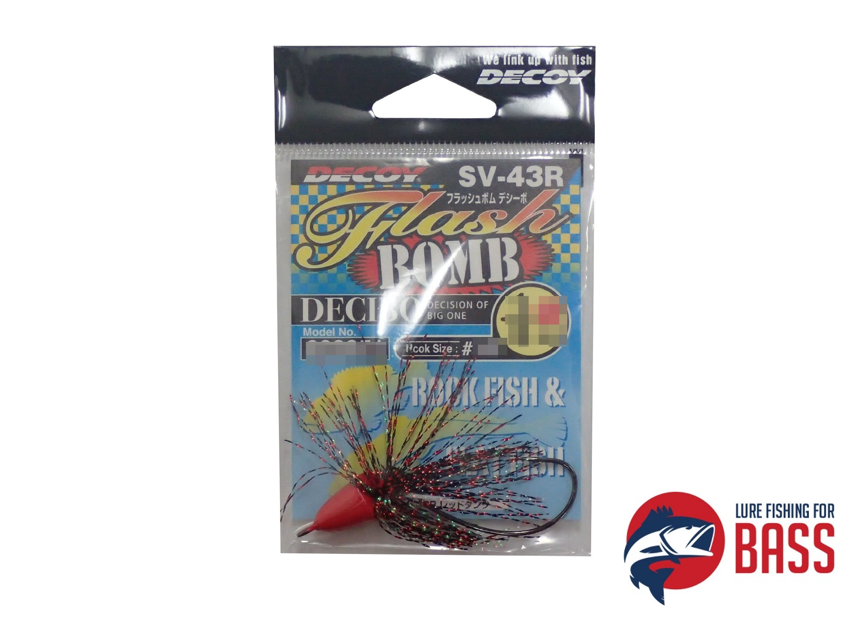 Decoy Flash Bomb Red 10g 2/0 Lure Fishing for Bass