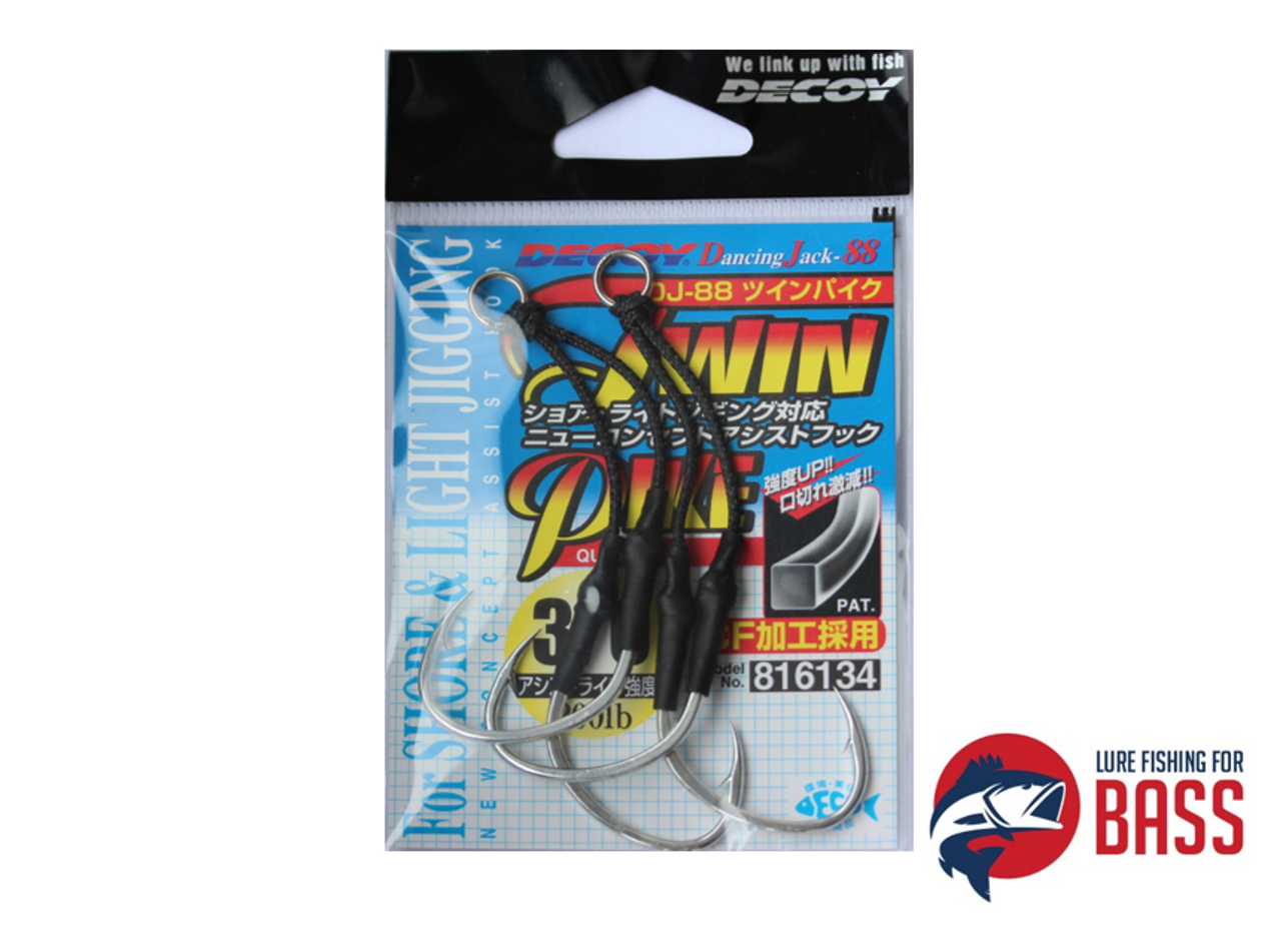 Decoy iWin Pike Assist Hooks #3/0 - Lure Fishing for Bass