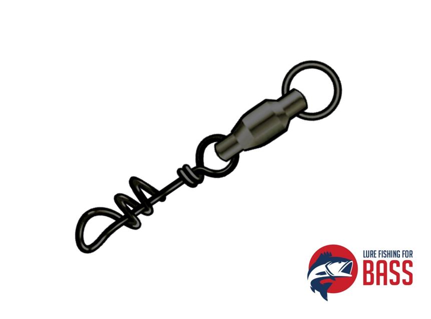 NT Swivel Corkscrew Lure Clip 3 105lb Lure Fishing for Bass