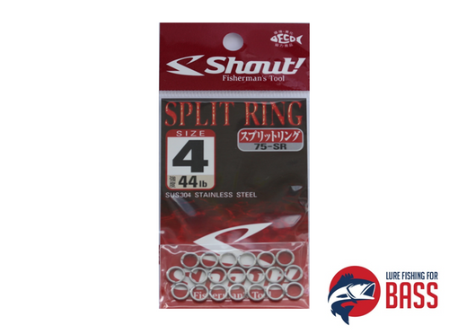 Shout Split Rings Size 4 44lb