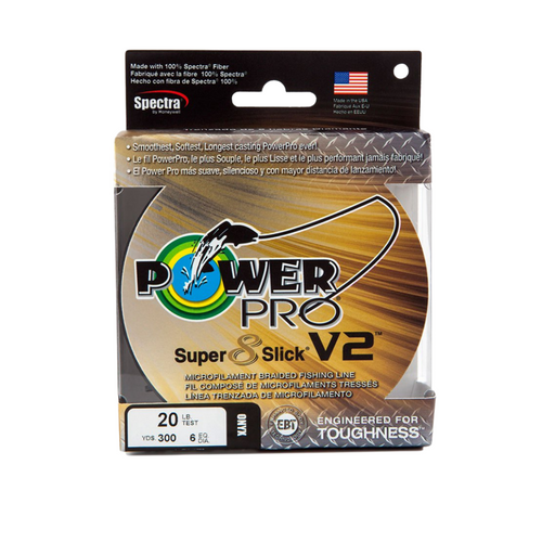 Power Pro Super 8 Slick V2 X8 Hi-Vis Aqua Green 135M 22LB 0.9PE