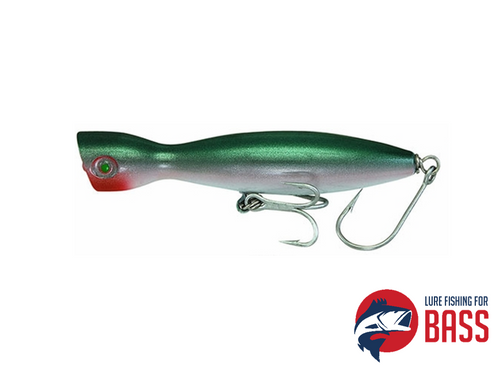 Super Strike Little Neck Popper Rattling Green White 28g